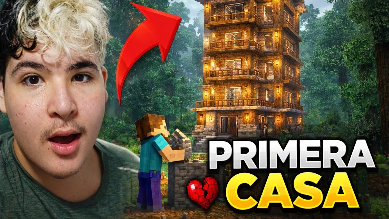 Mi casa en mi mundo eterno en Minecraft Hardcore (Episodio 2)