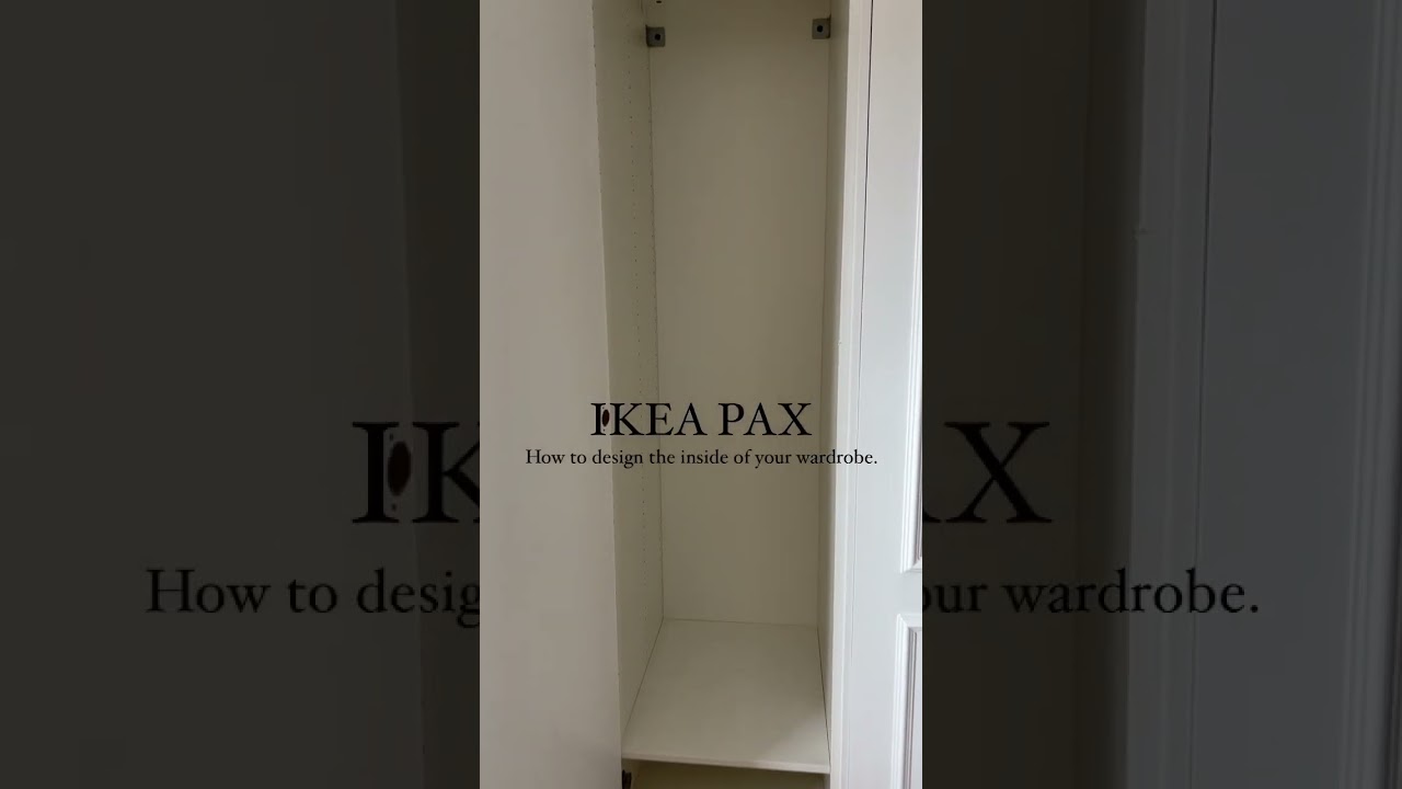 IKEA Pax Wardrobe - How I designed the inside #ikeauk #ikeahack #ikeapax #diy #ikea