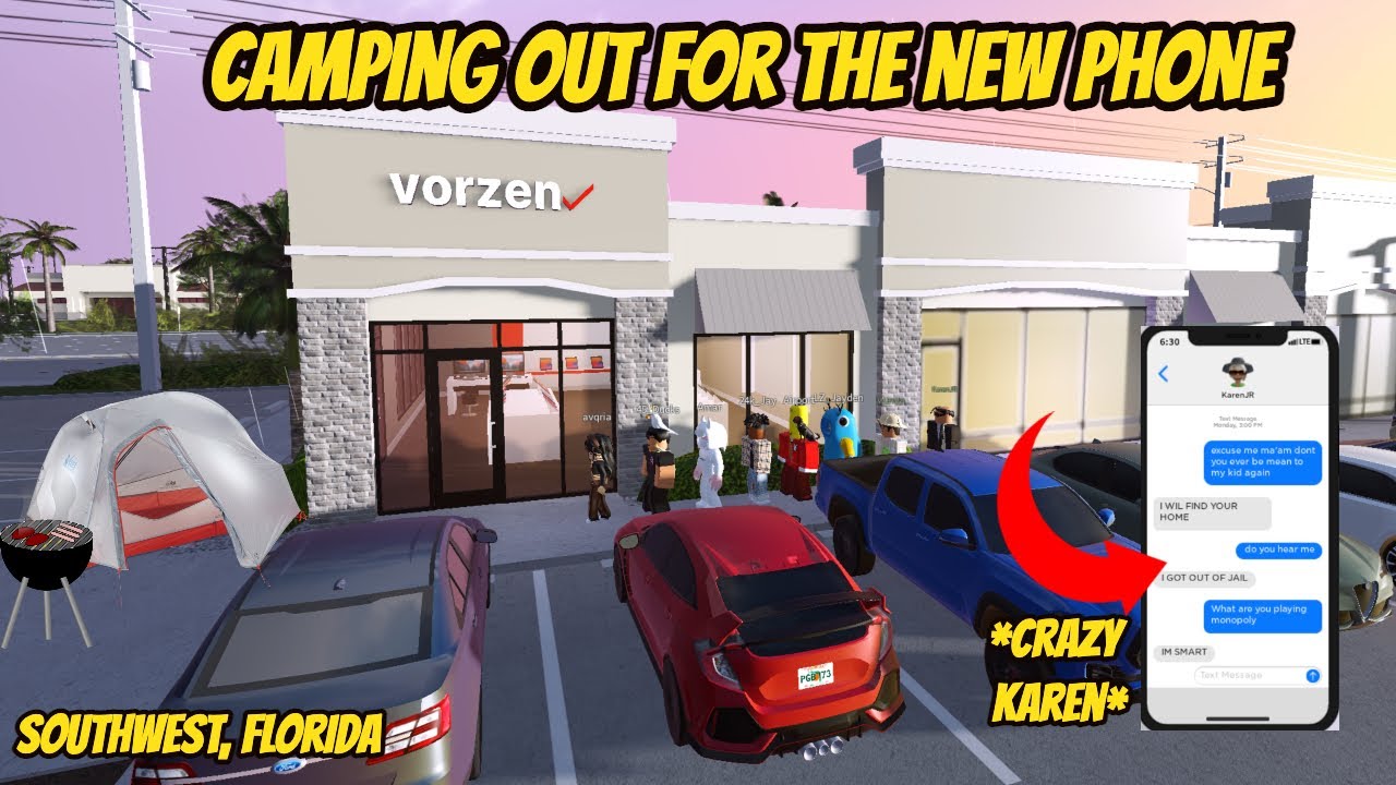 Southwest, Florida Roblox l Camping Trip at Vorzen Phones *CRAZY LINE*