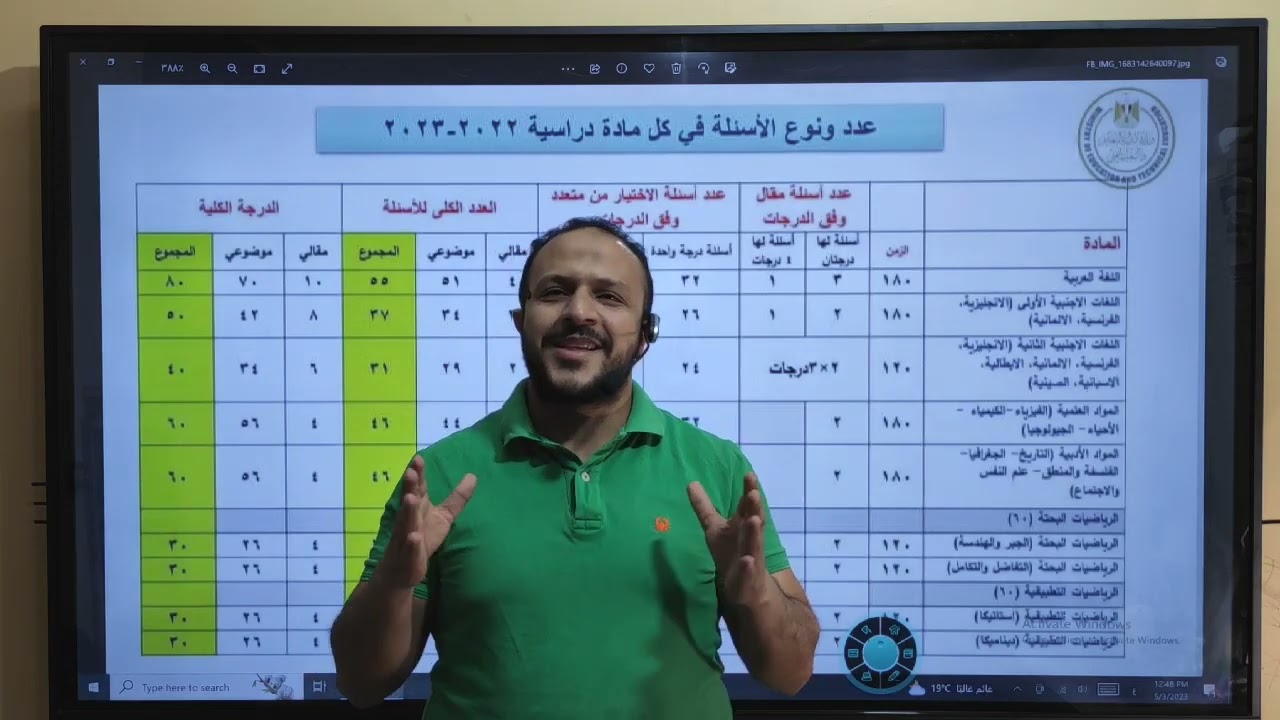 التعديلات الوزارية علي امتحانات الثانوية العامة 2023 ونصائح مهمة - فيزياء م/ أحمد السجاعي