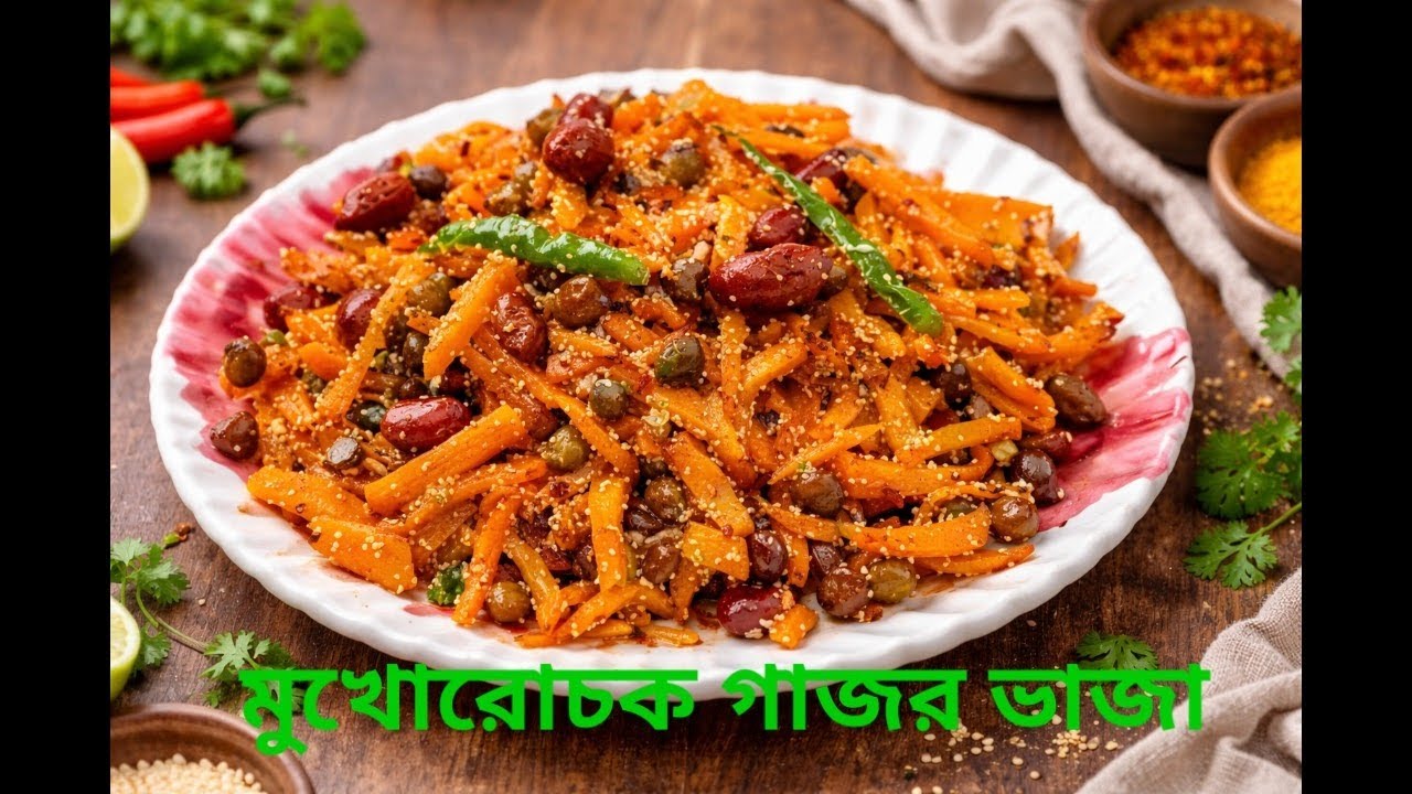 স্বাস্থ্যকর গাজর ভাজা একবার বানিয়ে দেখুন।Easy Healthy Gajar Vaja ।@shreerrannaghar ।