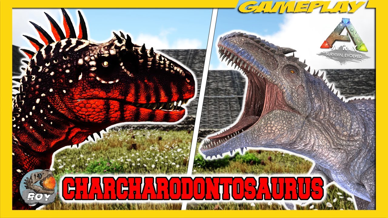 CARCHARODONTOSAURUS VS GIGANO LVL 150 ► ARK TEST DE PUISSANCE S1 EP1 - royleviking