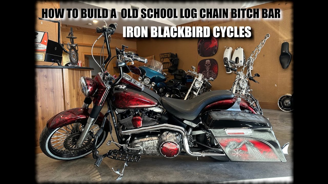 How to Build an Old School Log Chain Sissy Bar | Full DIY Guide