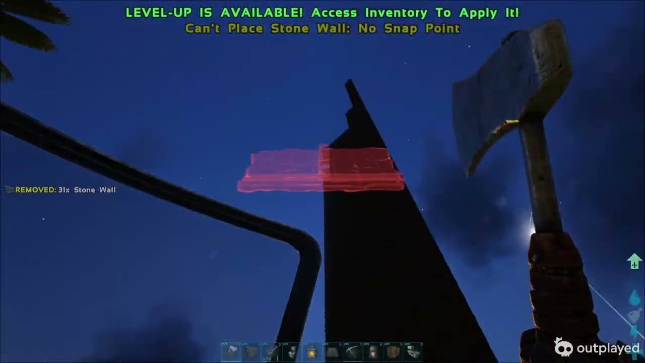 building the twin towers in ark