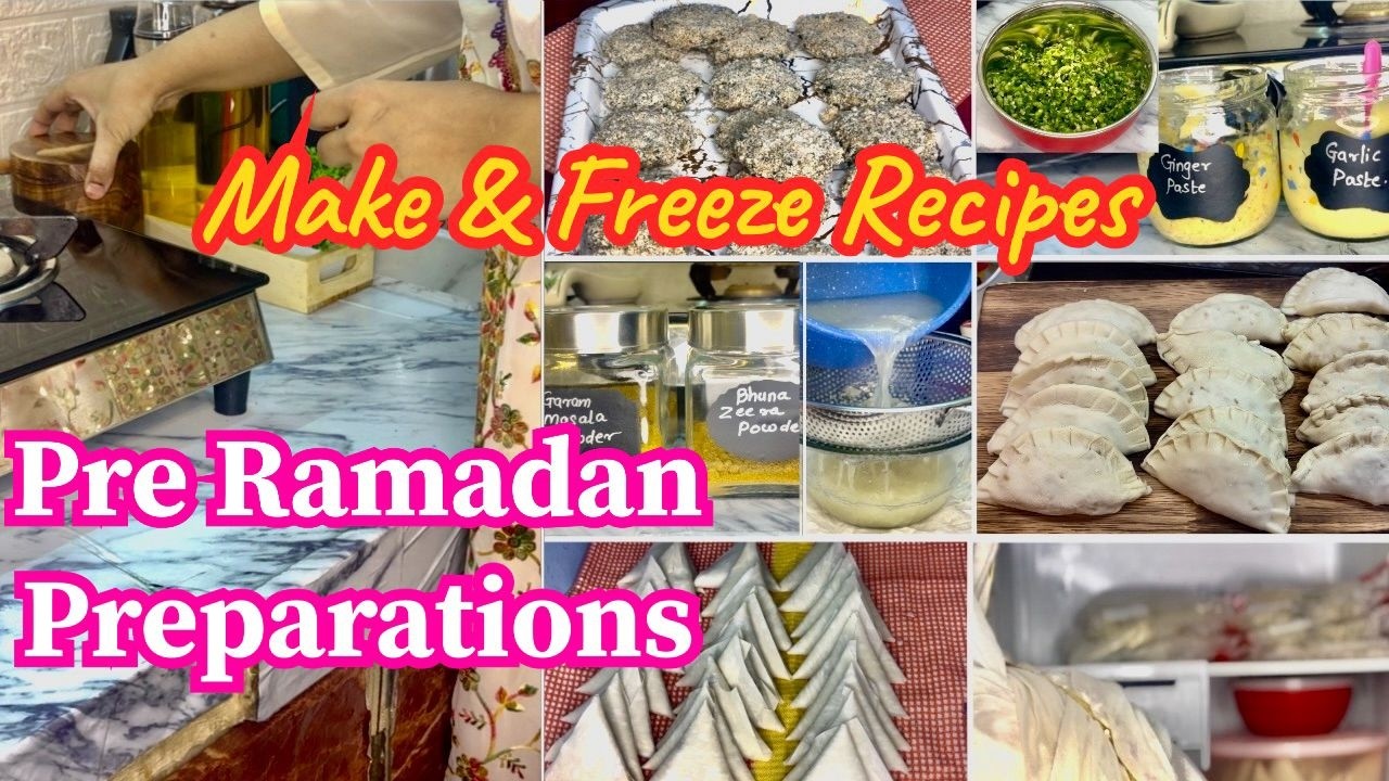 Pre Ramadan Preparations For Productive Ramazan Schedule | My First Ramadan Make & Freeze 2026 |
