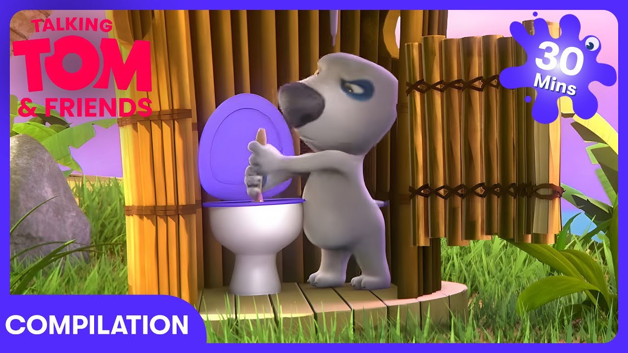 Talking Tom - فوضى المرحاض | WildBrain أطفال | WildBrain أطفال