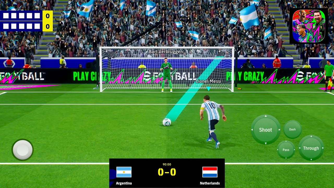 eFootball Penalty Shootout #59 Argentina Vs Netherlands #efootball2026