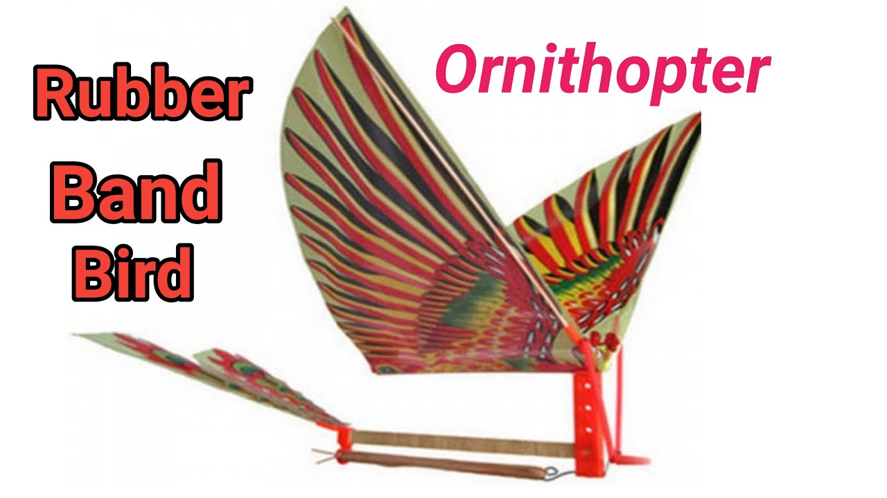 How To Make Ornithopter || Rubber Band Bird 🐦 || Rubber Band Flying Bird || Mechanism Rubber Power