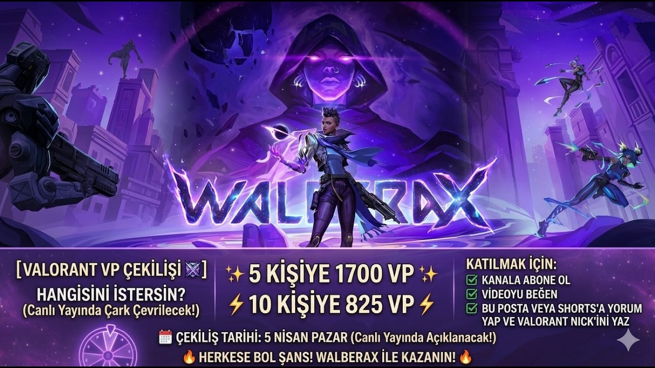 1700 VP mi 825 VP mi? Kararı Siz Verin! 🎁 | Valorant Canlı 🔴 WalberaX