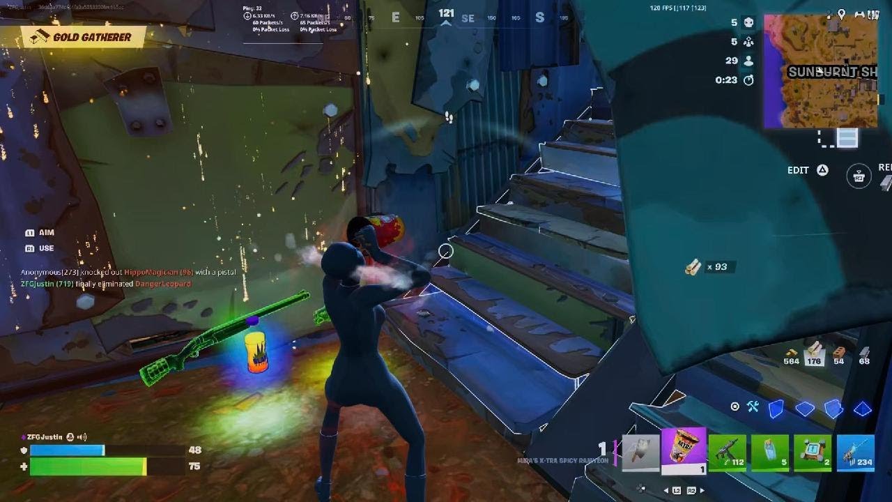 Fortnite 25 kill solo vs squad build reload