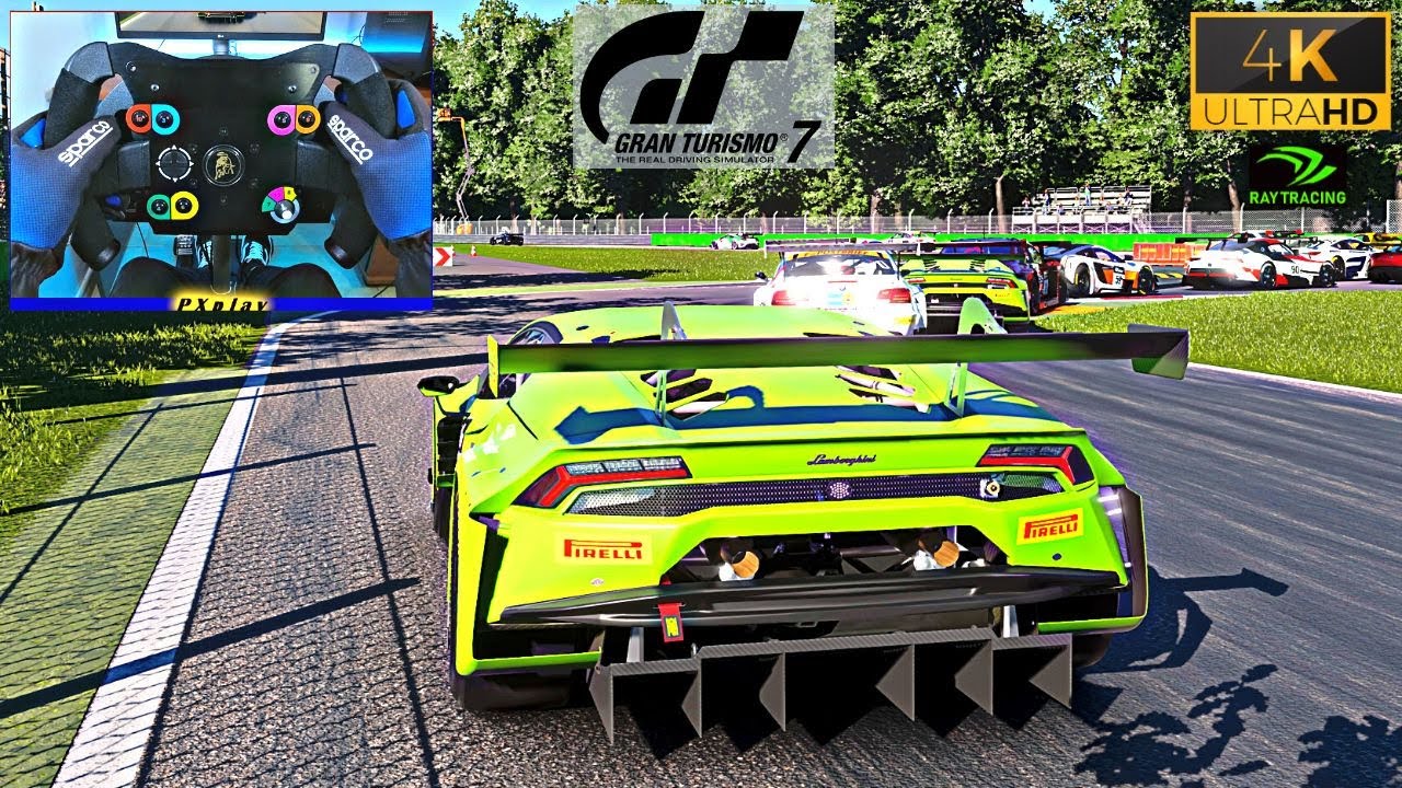 Gran Turismo 7 PS5 - Lamborghini Huracán GT3 at Monza | Thrustmaster T300 4K ULTRA HD [Ray Tracing]