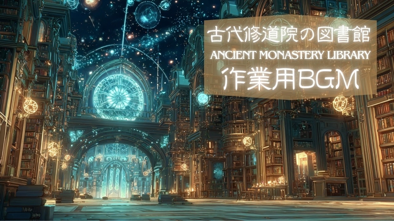 ケルト音楽｜古代修道院の図書館｜静寂に没入するケルトLo-fi 作業用BGM