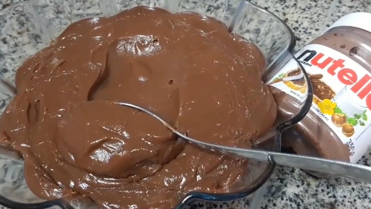 NUTELLA: O MELHOR RECHEIO CREMOSO DE NUTELLA, MUITO FÁCIL DE FAZER