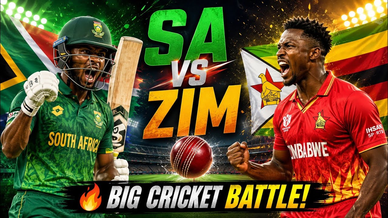 Tri Series 2026: South Africa vs Zimbabwe 4th Match Live Score | SA vs ZIM Live Audio Commentary