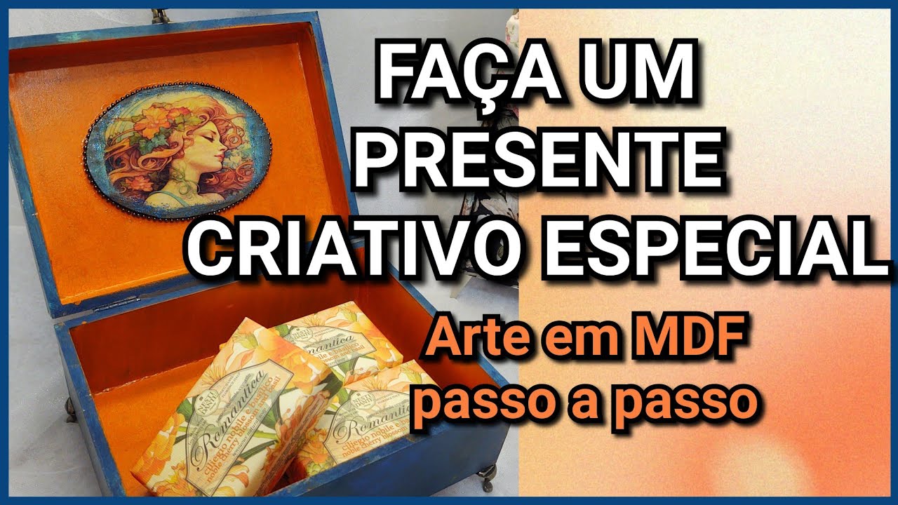 COMO FAZER UM LINDO KIT DE PRESENTE DIFERENTE/ ARTE COM MDF PASSO A PASSO 