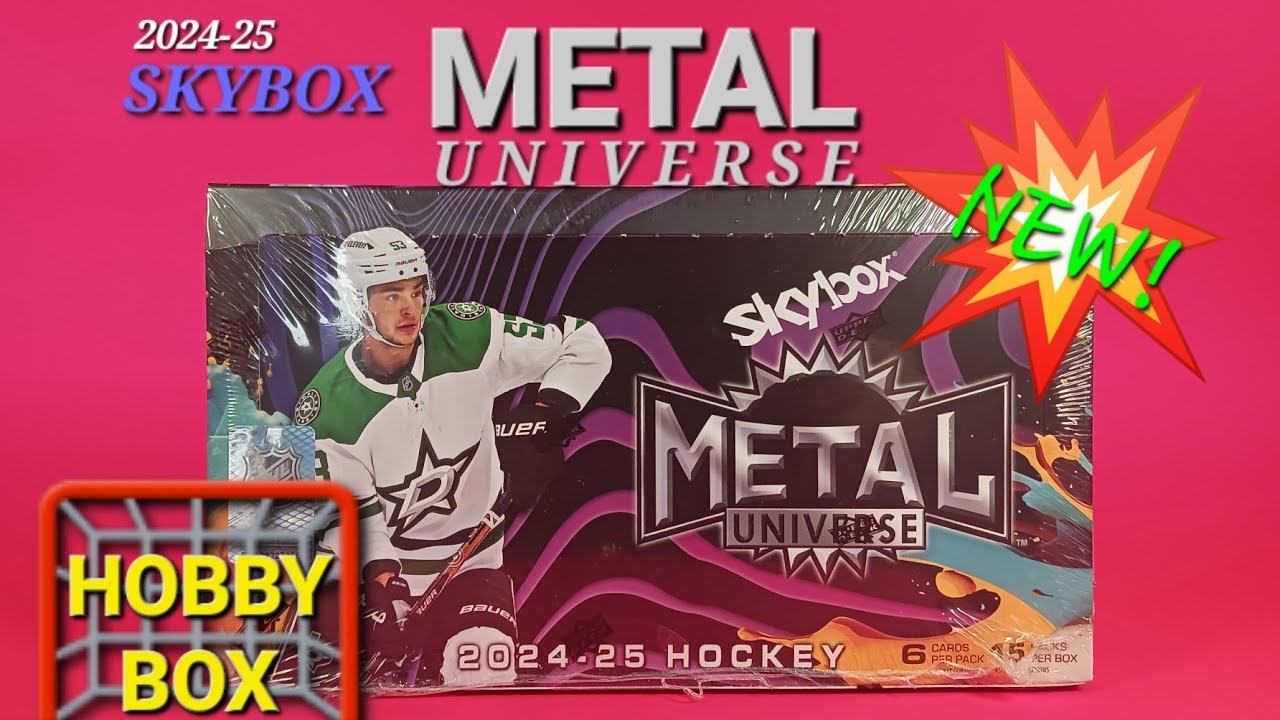 OOZING GOLD! 🆕️ 2024-25 SKYBOX METAL UNIVERSE 🏒 HOCKEY CARDS HOBBY BOX BREAK #hockeycards #upperdeck