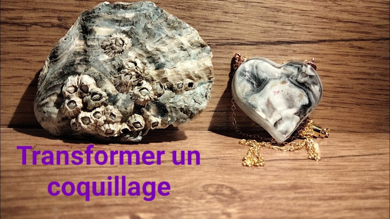 Collier en nacre d'huitre facile a réaliser