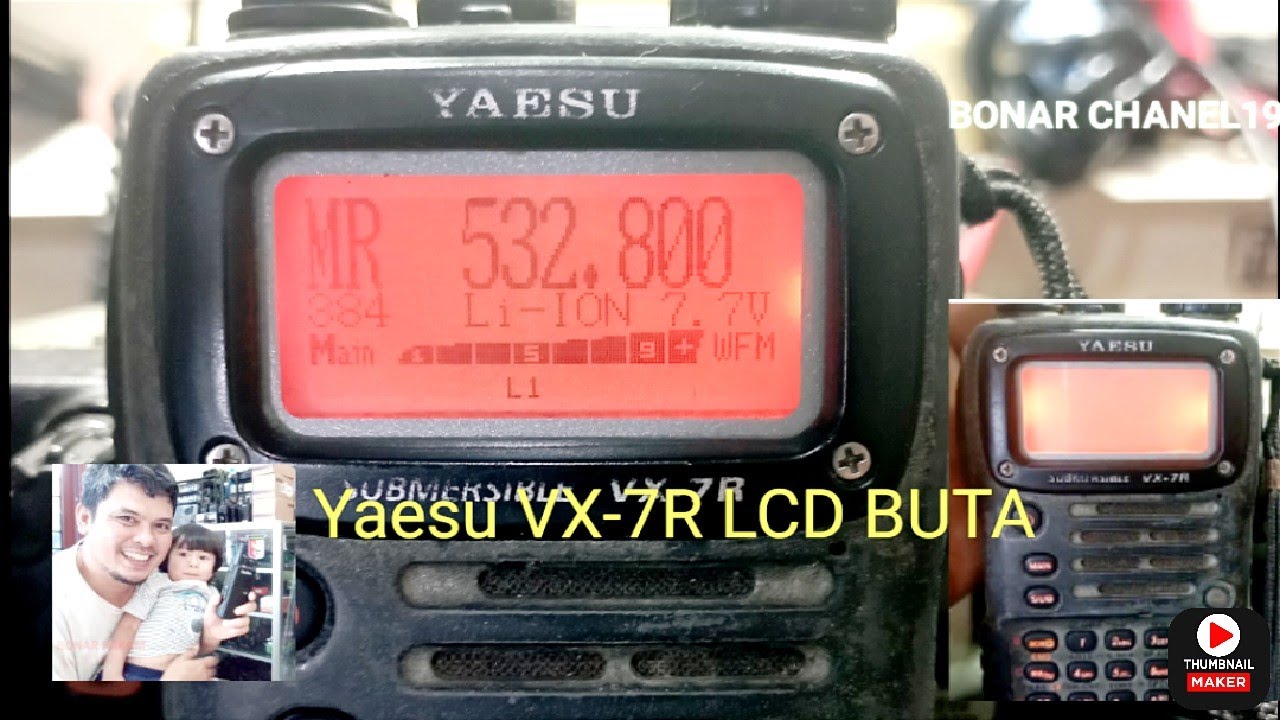 Memperbaiki LCD Yaesu VX-7R BUTA