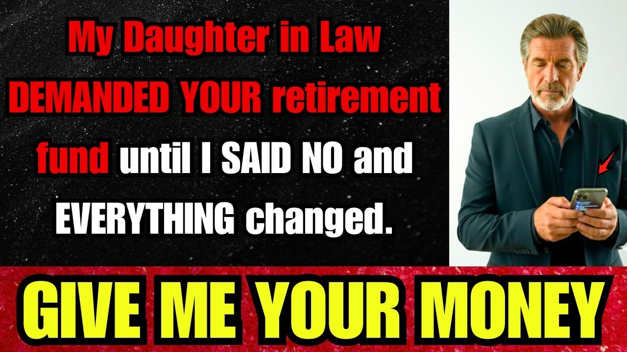 My Daughter-in-Law Demanded My Retirement Fund — She Froze When I Said No | Grandpa Narrates