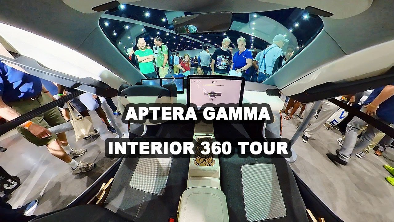 Aptera Gamma Interior 360 Tour with nobody inside (TIP: pause video to look around)