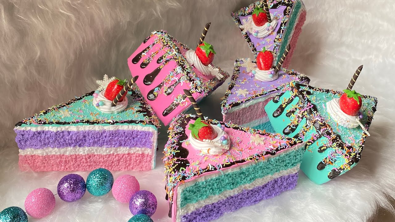 Rebanadas de pastel de utileria