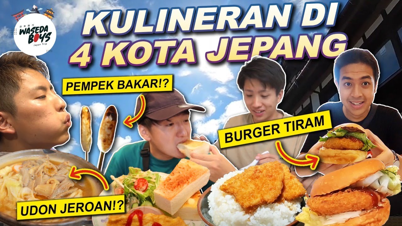 KELILING 4 KOTA BUAT KULINER DAN SPOT UNIK DI JEPANG! | Waseda Boys Trip #28