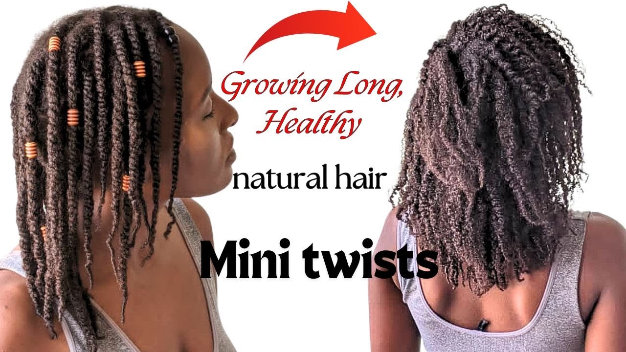 GROWING LONG NATURAL HAIR WITH MINI TWISTS| HOW I MOISTURISE MINI TWISTS FOR HEALTHY HAIR