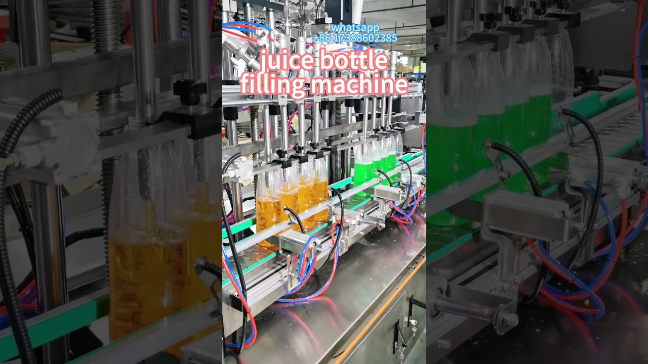 High-Speed Juice Bottling Machine: Watch It Fill & Seal with Precision!
