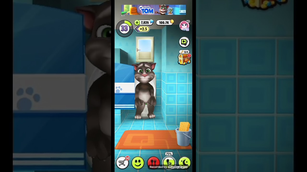 My Talking Tom Bathroom Door Press Glitch 2