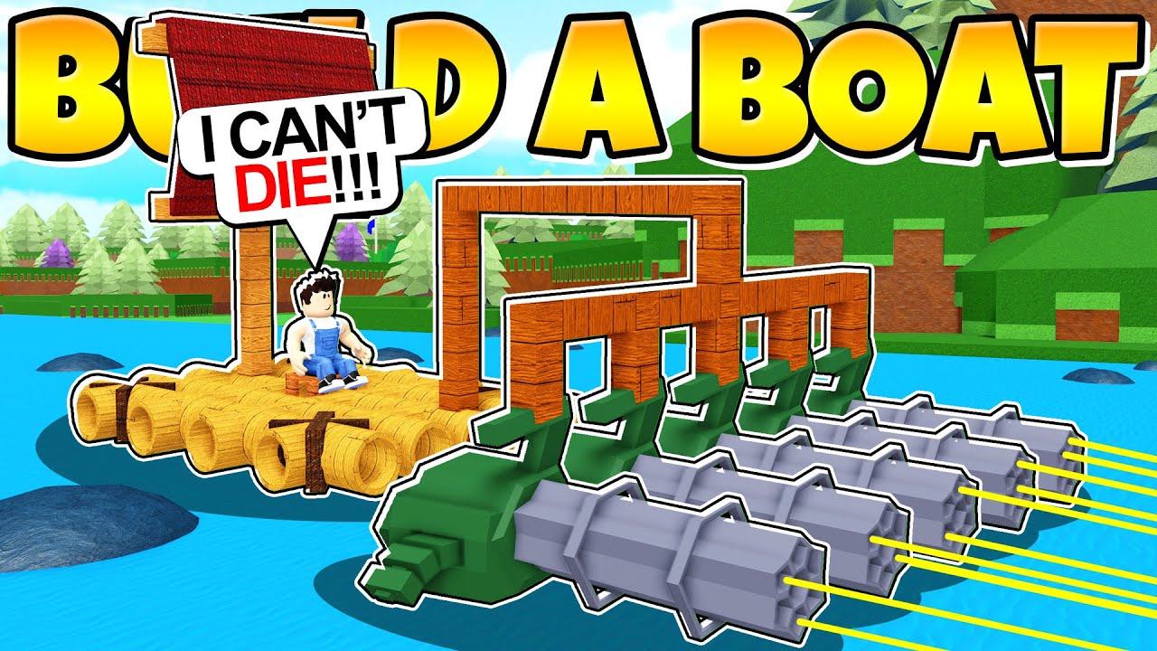 THIS MINIGUN TRICK MAKES YOU INVINCIBLE! Build a Boat