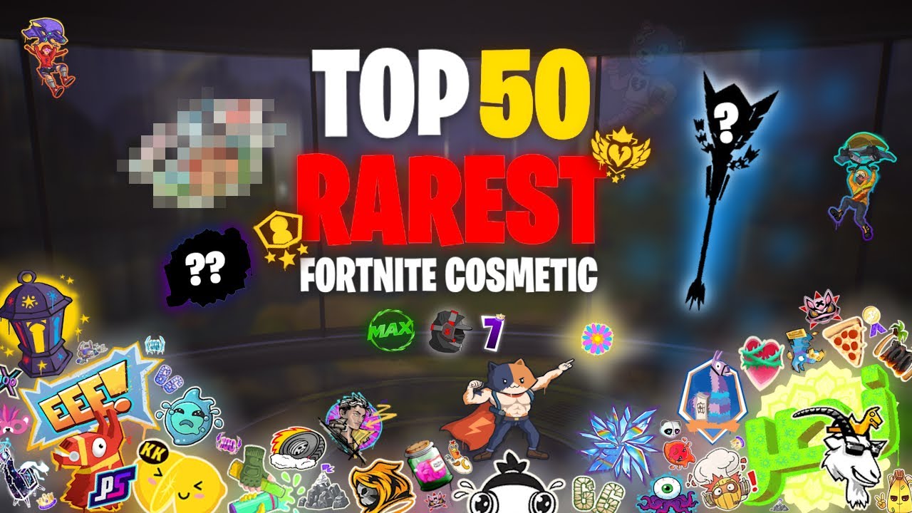 Top 50 Rarest Fortnite Cosmetics!