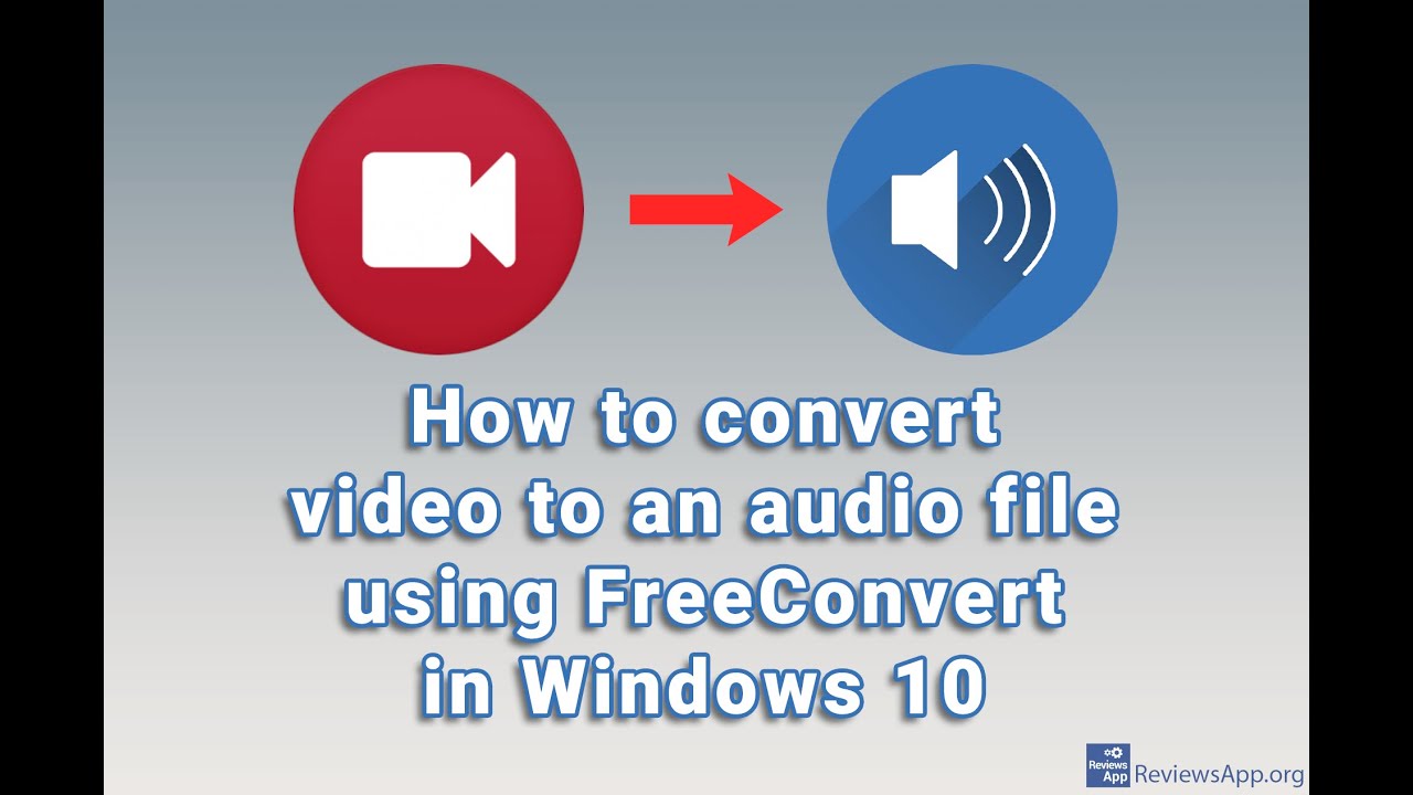How to convert video to an audio file using FreeConvert in Windows 10