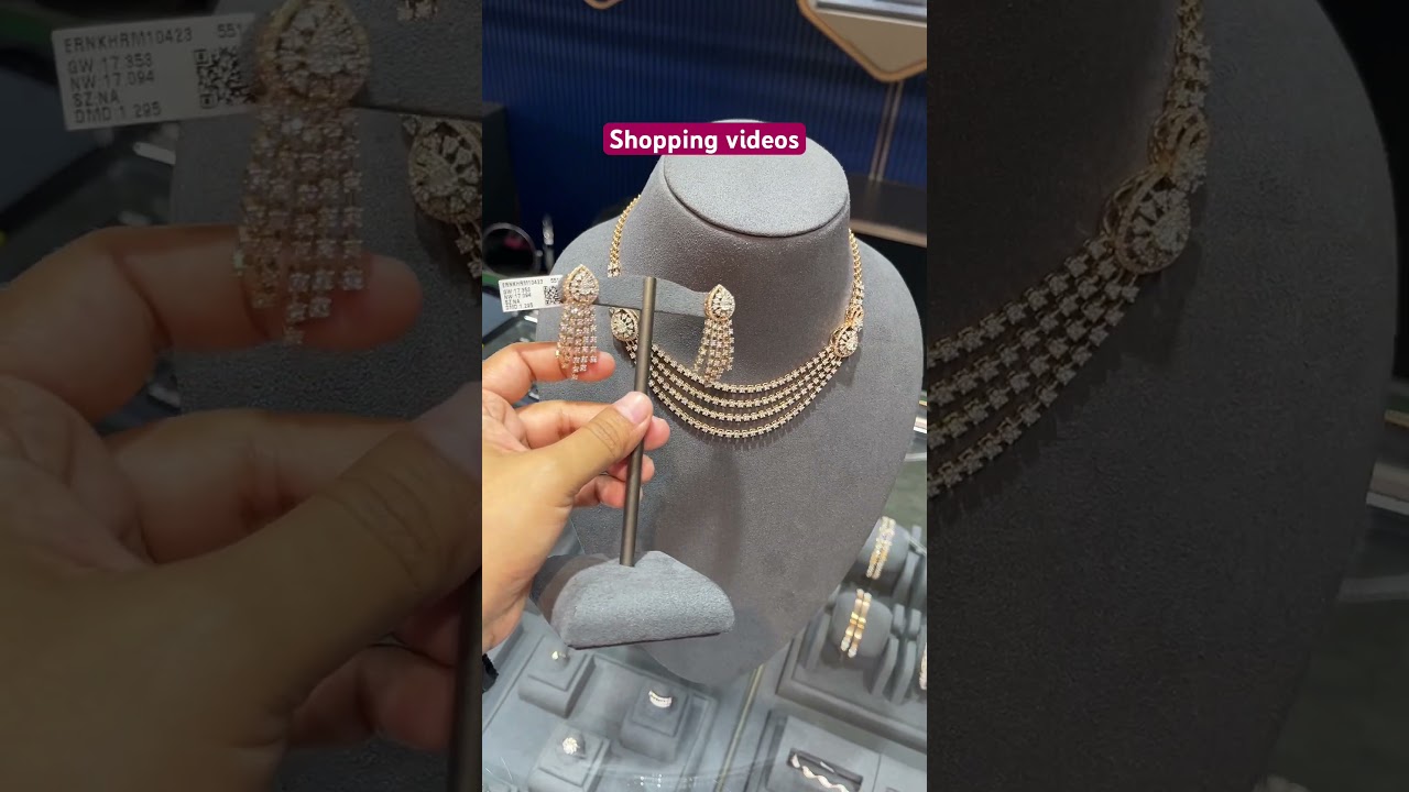 Malabar gold diamond necklace set price #diamondnecklaces #malabargoldanddiamonds #jewellery