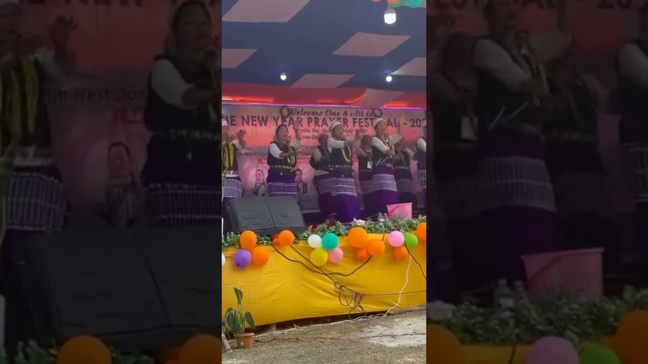 Galo dance at New year prayer fastival Yomcha organised by UCF