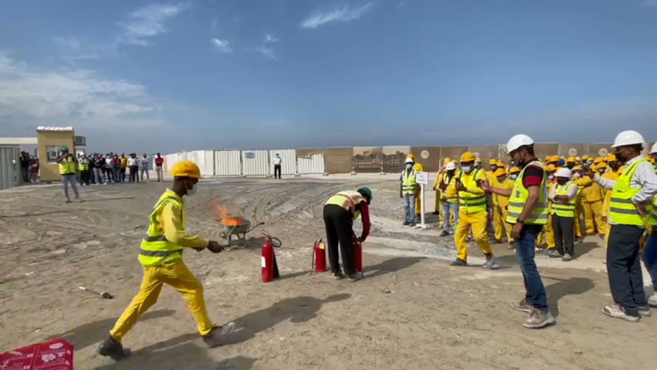 Ginco (GCC contracting) Safety mock drill# Maryam Island # Dubai#construction safety#safety #
