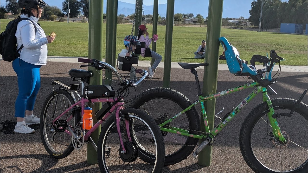 13 mile Valentine's day Family bike ride with Billie's new 500 watt ebike🤙
