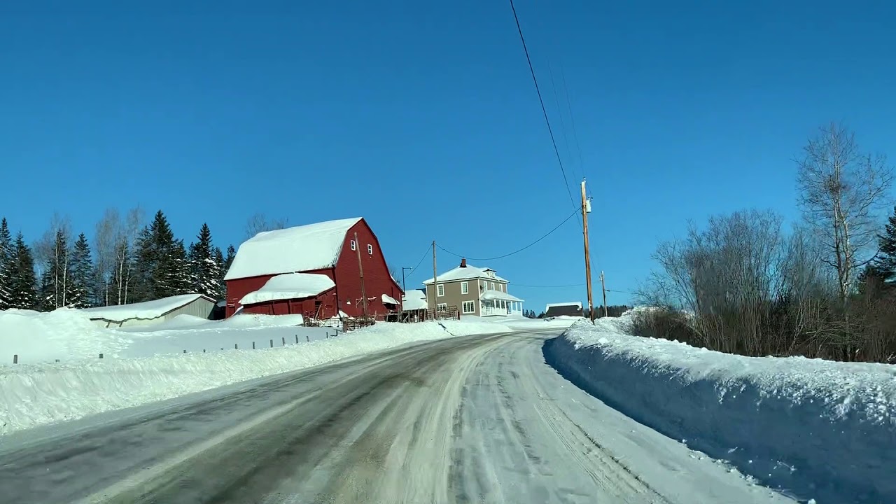 Starbarn Rd/Ave from Frenchville to Madawaska, Maine