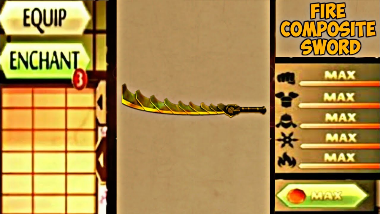 Shadow Fight 2 - The Most Powerful Fire Composite Sword