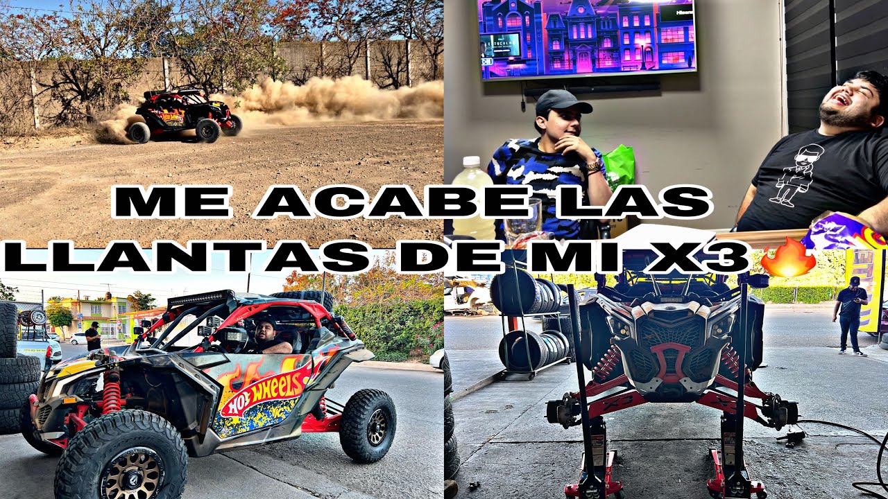 NUEVAS LLANTAS A MI CAN AM X3, Y DESCOMPUSE EL TURBO ECHANDO POLICIACAS?