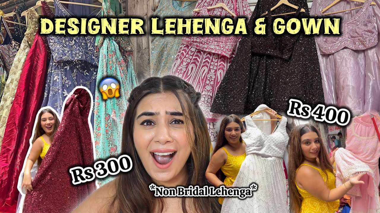 CHEAPEST LEHENGA MARKET IN DELHI *Starting Rs300 Only* | Green Market Latest Collection 😍
