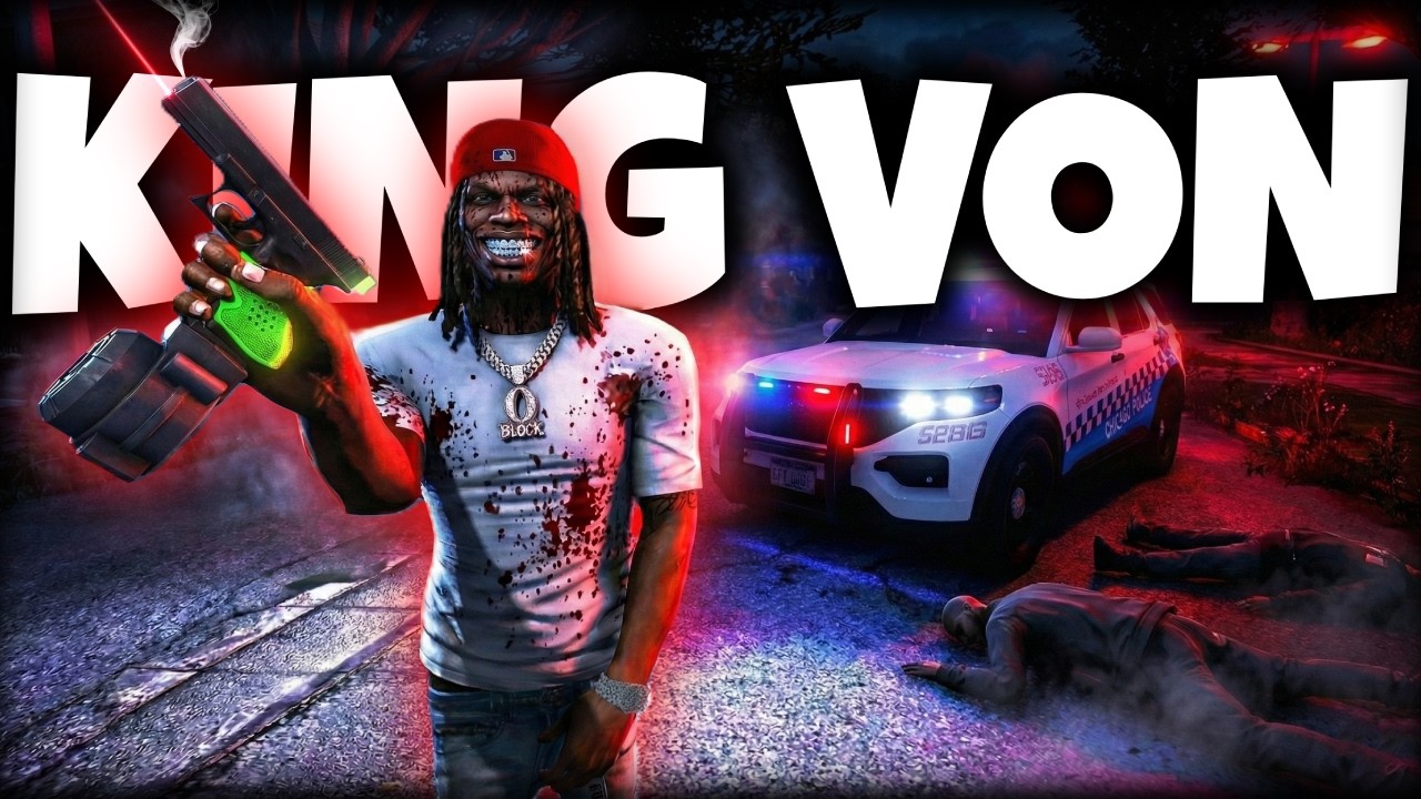 KING VON taking over CHICAGO with a SWITCH in GTA 5 RP !