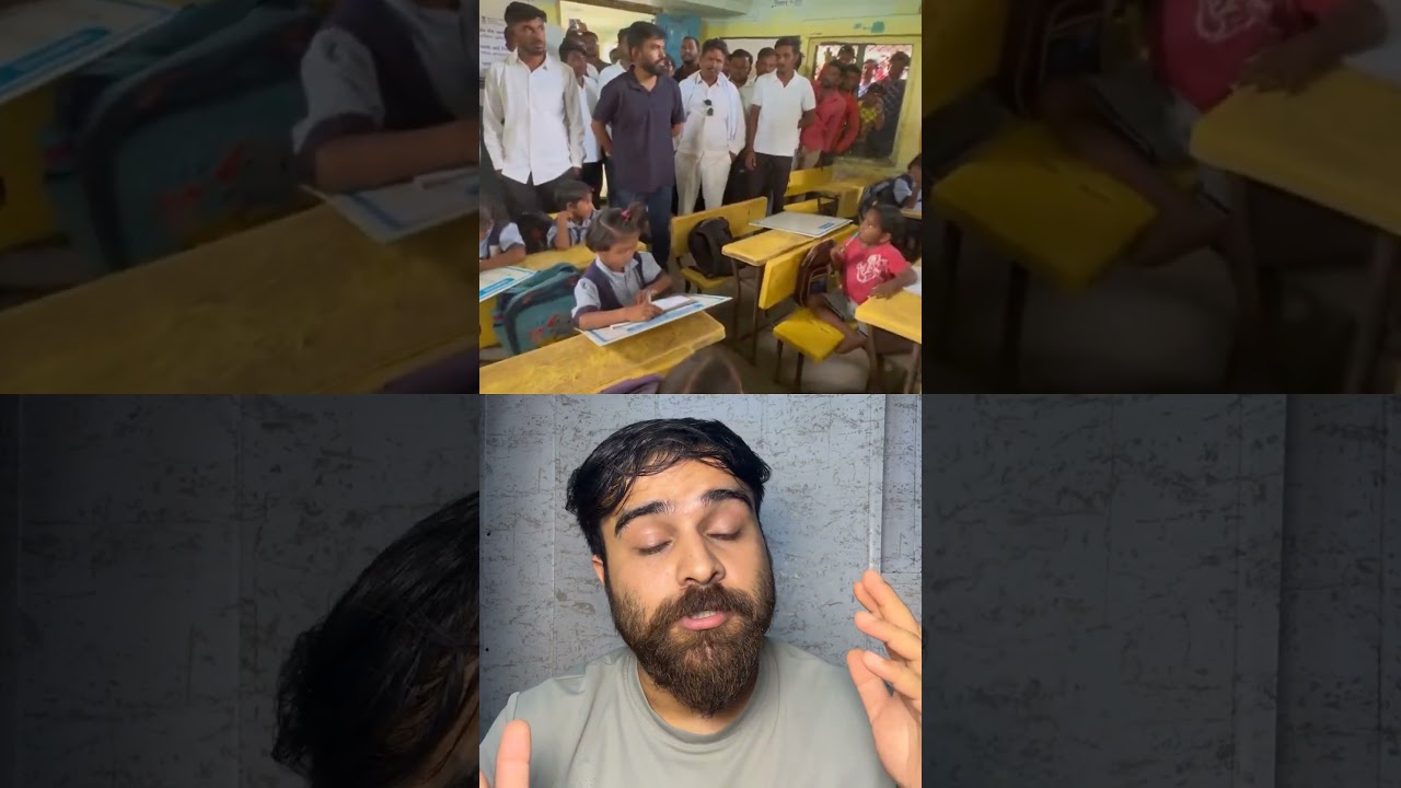 Abhijeet Dipke inspecting schools
