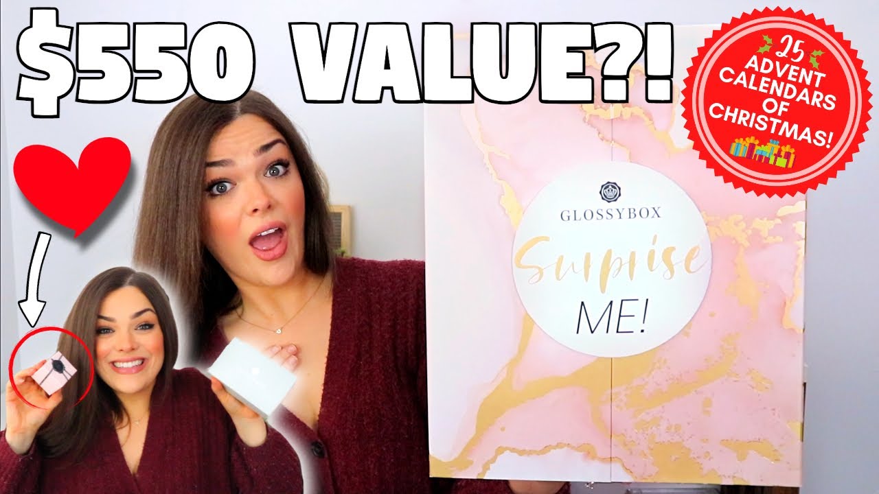 RIDICULOUS VALUE?! SHOCKED! GlossyBox Advent Calendar Unboxing (25 Advent Calendars of Christmas #3)