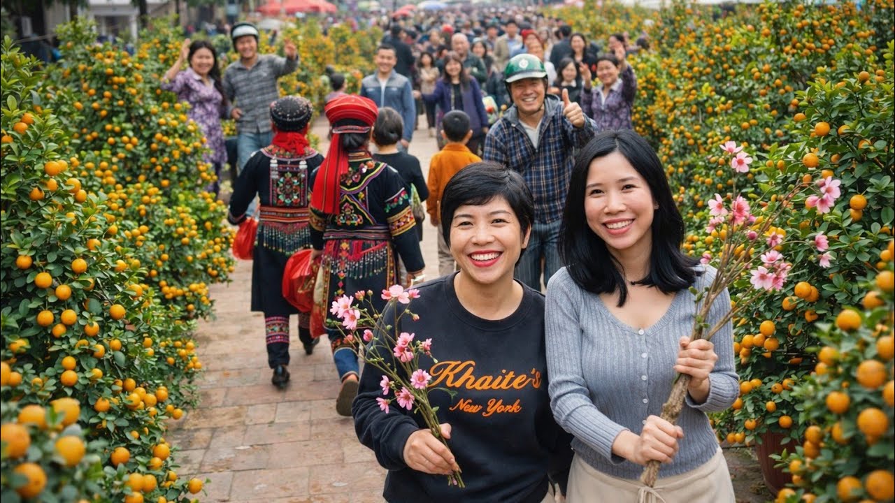 THRILLED AT TET KUMQUAT AND PEACH BLOSSOM FAIR | A RADIANT SPRING AFTERNOON IN LANG SON, VIETNAM