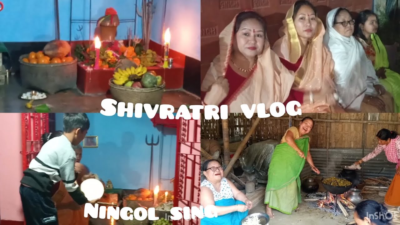 Ningol singna punlaga shivratri puja twminaba epam lamdam 🩷✨| | shivratri vlog