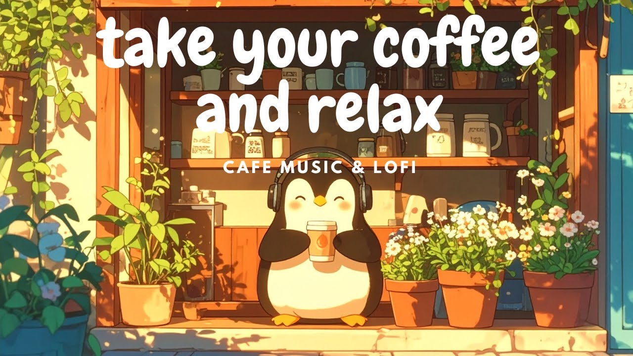 It's coffe time take a Break, You Deserve It | Cozy Café Music for a Tired Heart 🐧☕