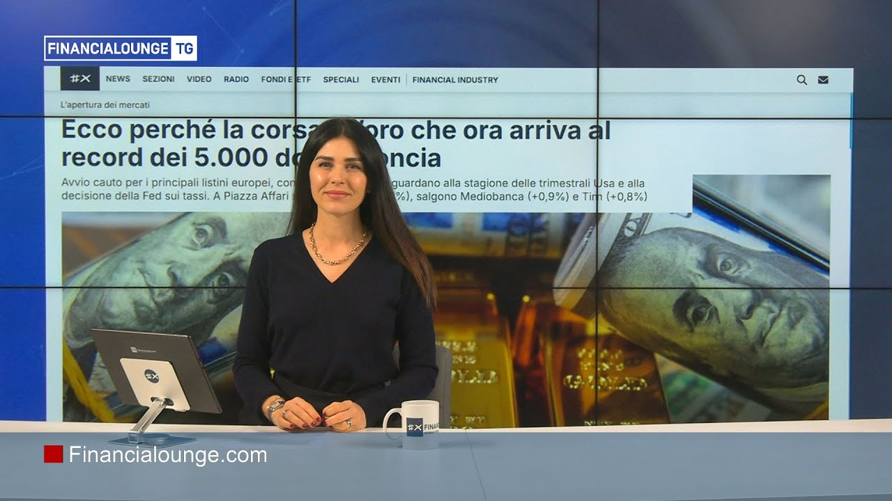 Oro ai massimi, attesa per la riunione Fed e trimestrali big tech sotto esame