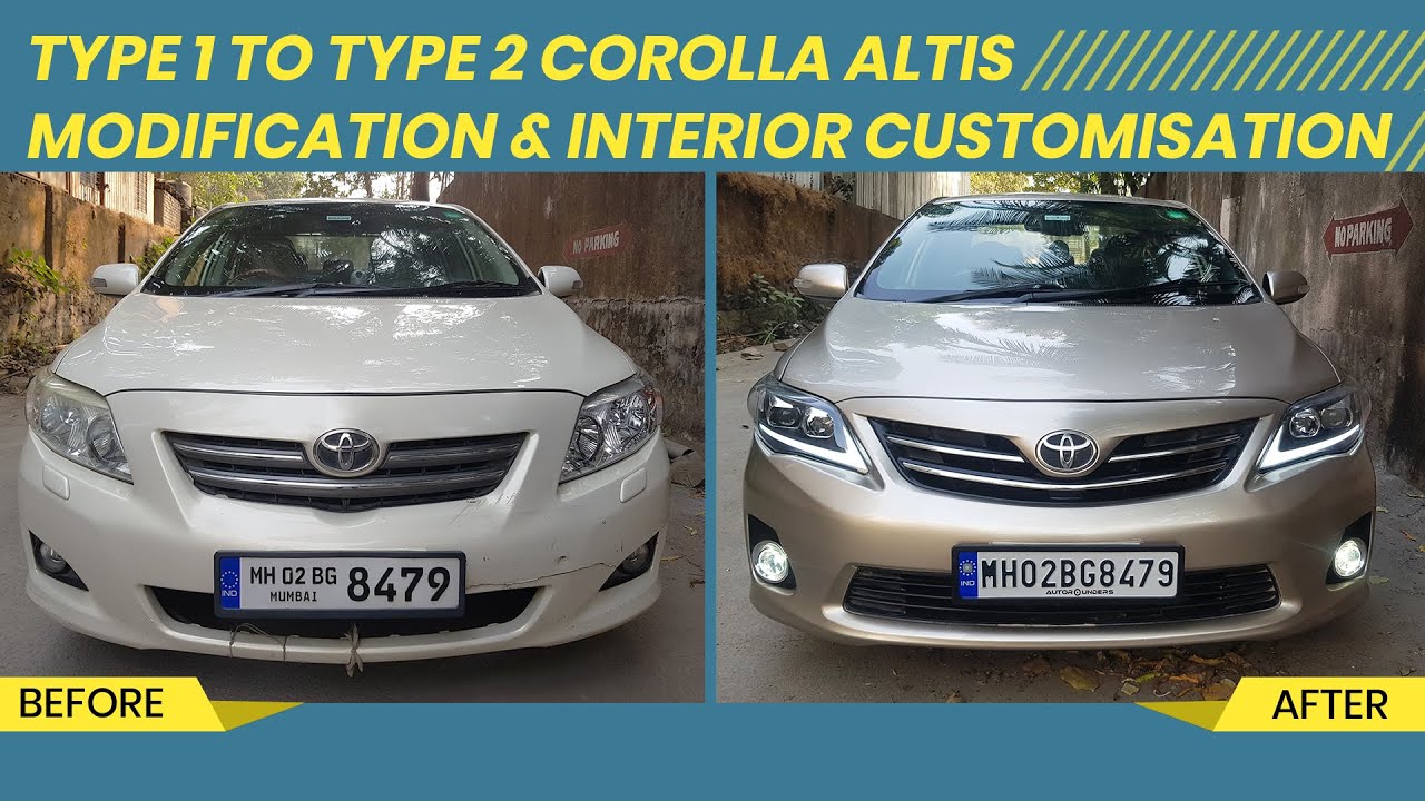 Type 1 to Type 2 Corolla Altis Modification & Interior Customisation | Autorounders