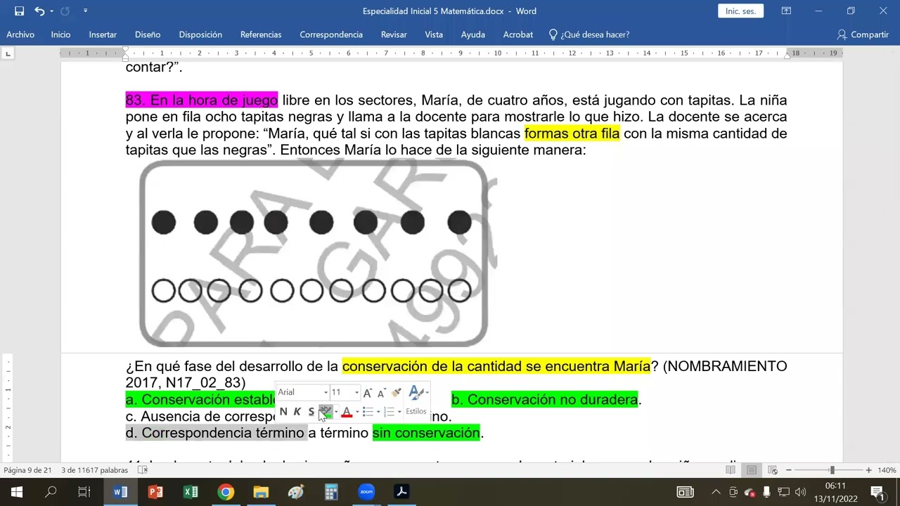 Matemática para Inicial: nociones de conteo MEJORADO