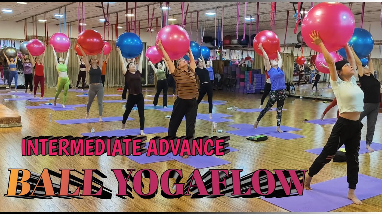 Ball Yoga Flow Part-1 For All Levels |Master Rajeev Advance to Intermediate 